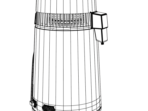 Electric Water Distiller 3D Model