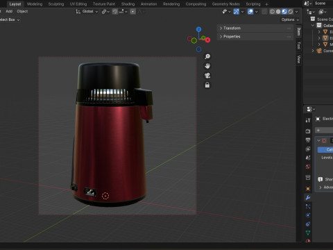 Electric Water Distiller 3D Model