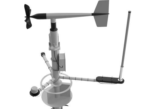 Wireless Weather Station 3D Model