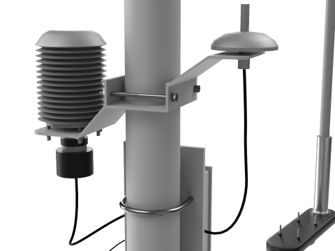 Wireless Weather Station 3D Model