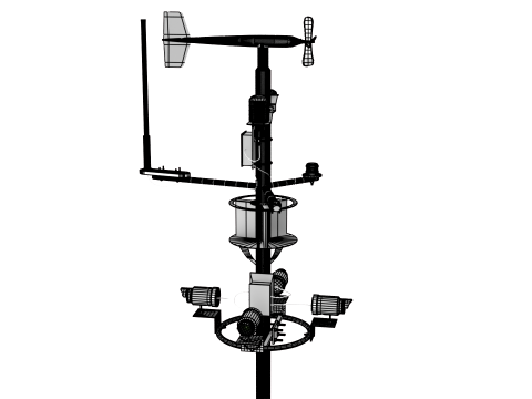 Wireless Weather Station 3D Model