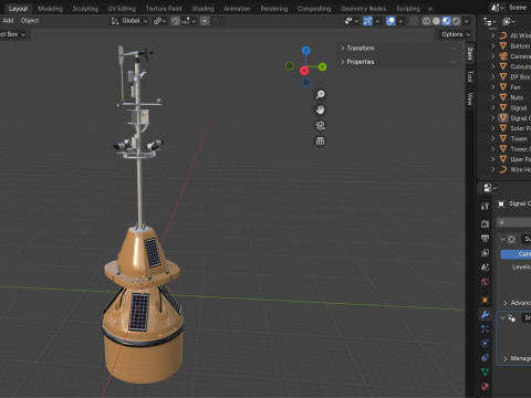 Wireless Weather Station 3D Model