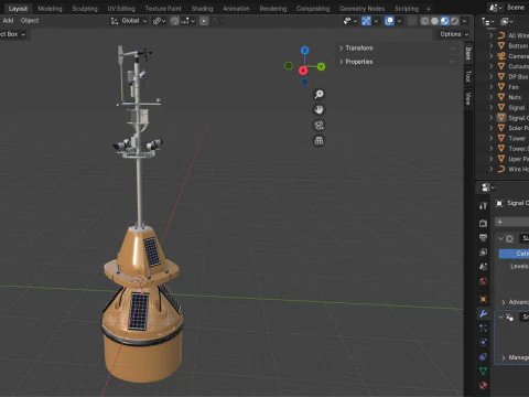 Wireless Weather Station 3D Model