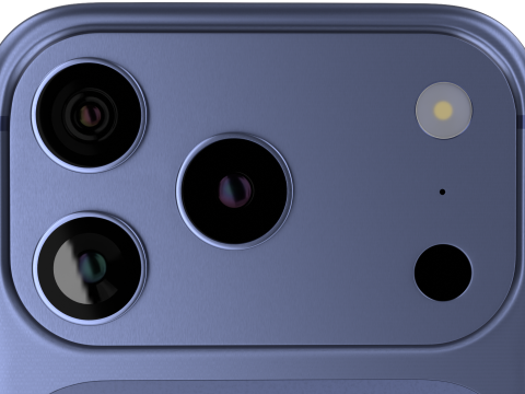 Iphone 17 Pro Max Deep Blue Model 3D
