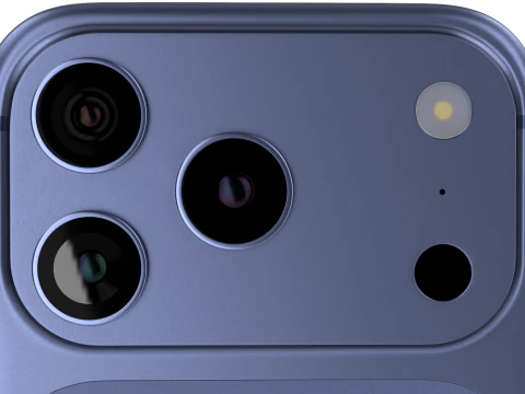 Iphone 17 Pro Max Deep Blue 3D Model
