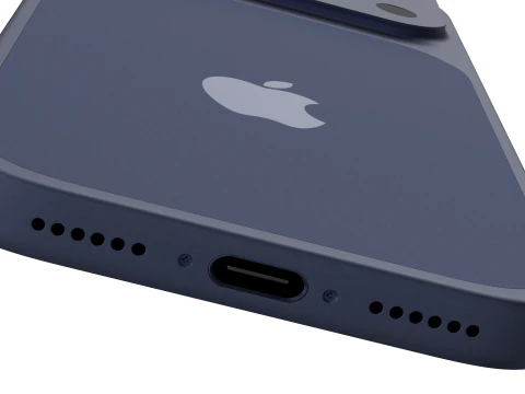 Iphone 17 Pro Max Deep Blue 3D Model