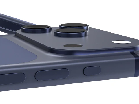 Iphone 17 Pro Max Deep Blue 3D Model