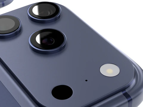 Iphone 17 Pro Max Deep Blue 3D Model