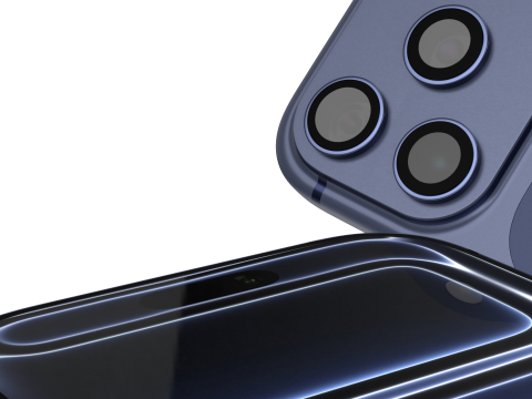 Iphone 17 Pro Max Deep Blue Model 3D