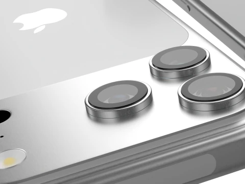 아이폰 17 프로 맥스 실버 3D 모델