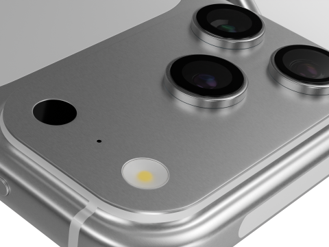 Iphone 17 Pro Max Silver 3D Модель