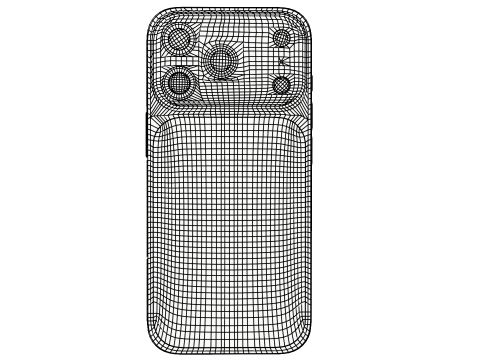 Iphone 17 Pro Max Silver 3D Модель