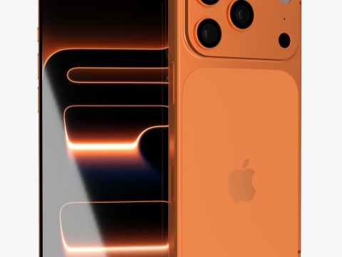 IPhone 17 Pro Cosmic Orange 3D 模型
