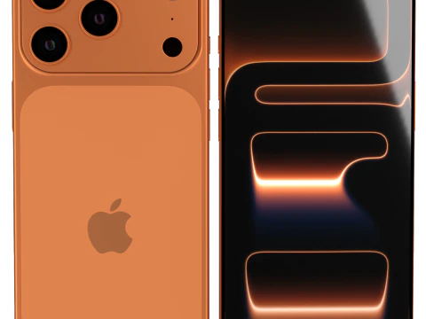 IPhone 17 Pro Cosmic Orange 3D Model