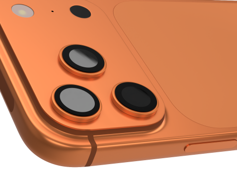 IPhone 17 Pro Cosmic Orange Modello 3D