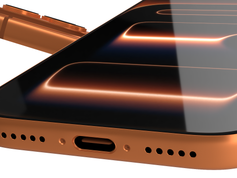 IPhone 17 Pro Cosmic Orange Modello 3D