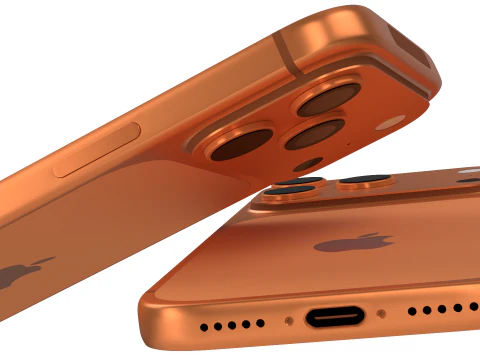 IPhone 17 Pro Cosmic Orange 3D Model