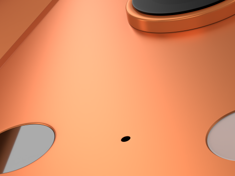 IPhone 17 Pro Cosmic Orange Modello 3D