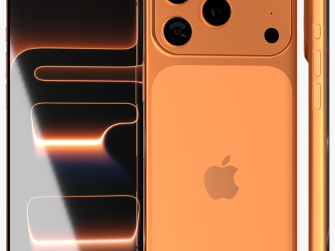 IPhone 17 Pro Cosmic Orange Modello 3D