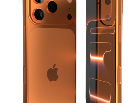 IPhone 17 Pro Cosmic Orange Modello 3D