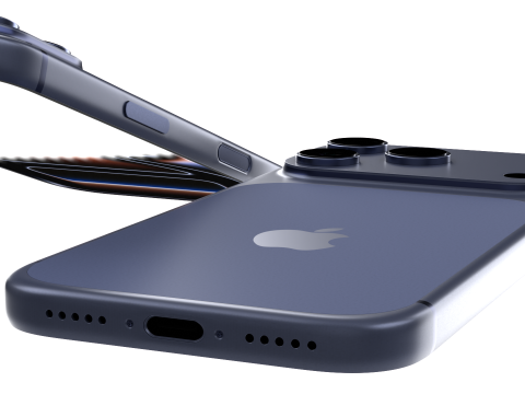 Apple Iphone 17 Pro Deep Blue Model 3D