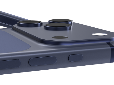 Apple Iphone 17 Pro Deep Blue Model 3D
