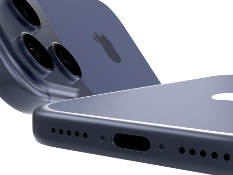 Apple Iphone 17 Pro Deep Blue Model 3D