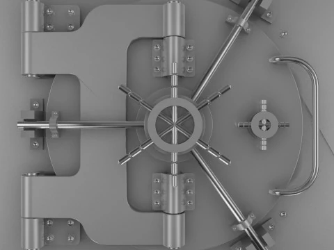 Bank Vault Door 3D Model