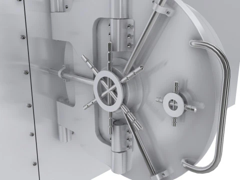Bank Vault Door 3D Model
