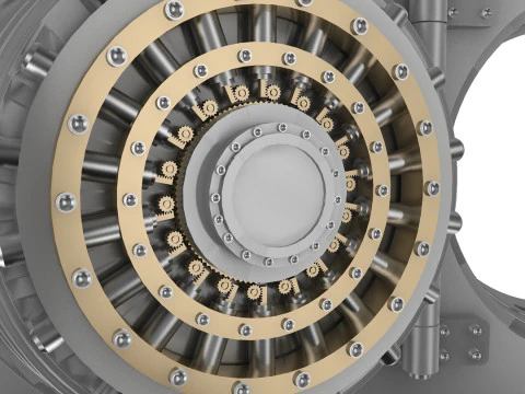 Bank Vault Door 3D Model