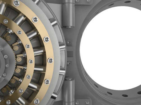 Bank Vault Door 3D Model