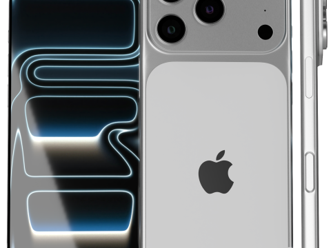 Apple iPhone 17 Pro Silver 3D मॉडल