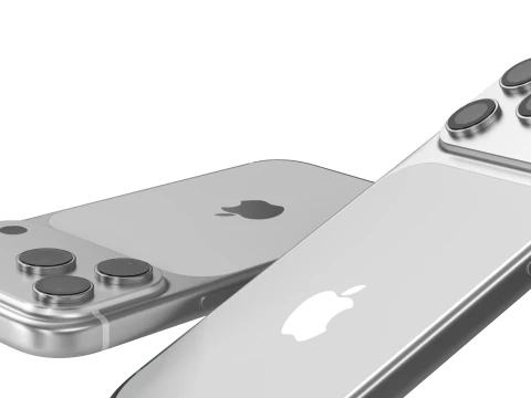 Apple iPhone 17 Pro Silver 3D Model