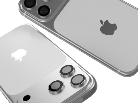 Apple iPhone 17 Pro Silver 3D मॉडल