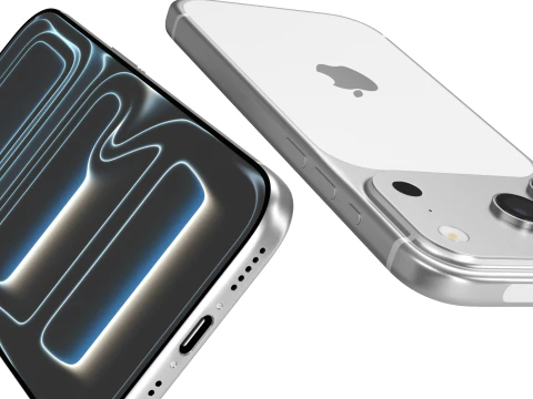 Apple iPhone 17 Pro Silver 3D Model