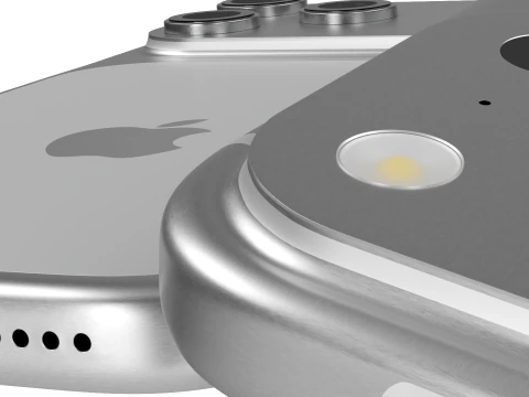 Apple iPhone 17 Pro Silver 3D Model