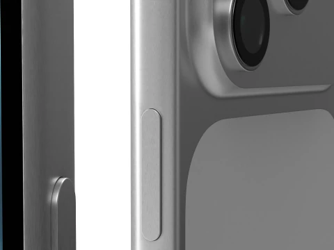 Apple iPhone 17 Pro Silver 3D Model