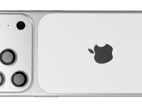 Apple iPhone 17 Pro Silver 3D Model