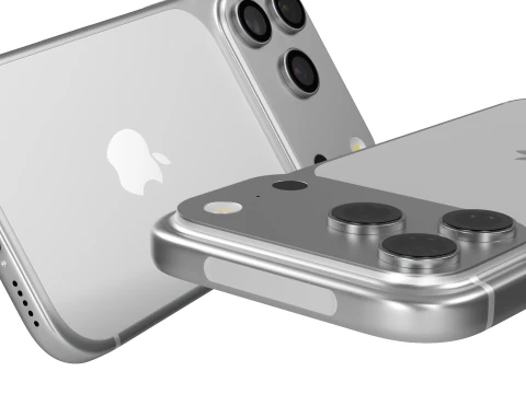 Apple iPhone 17 Pro Silver 3D Model