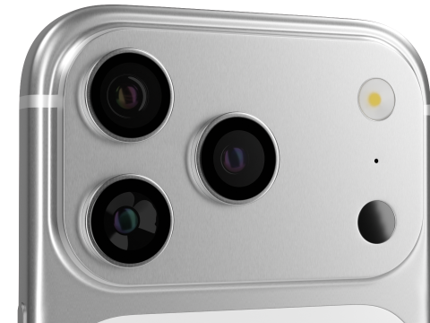 Apple iPhone 17 Pro Silver 3D मॉडल