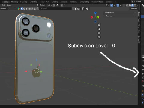 Apple iPhone 17 Pro Silver 3D Model
