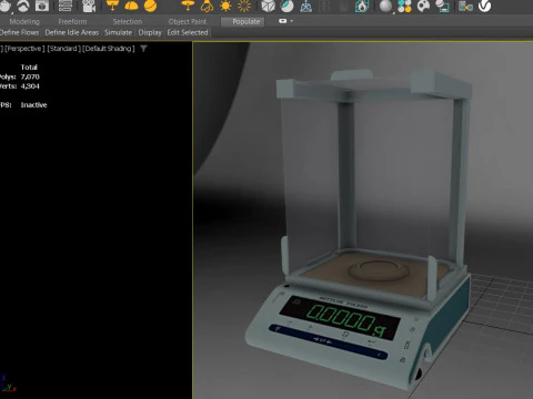 Аналитические весы 3D Модель