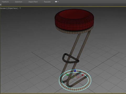 Bar Stool 3D Model