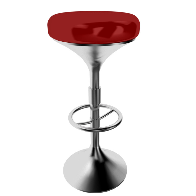 Bar Stool 3D 模型 .c4d .max .obj .3ds .fbx .stl .blend 