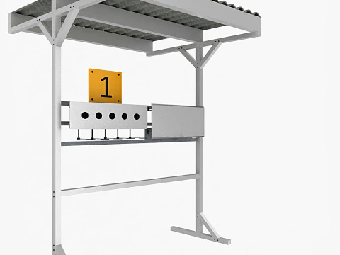 Biatlondoelen 3D Model