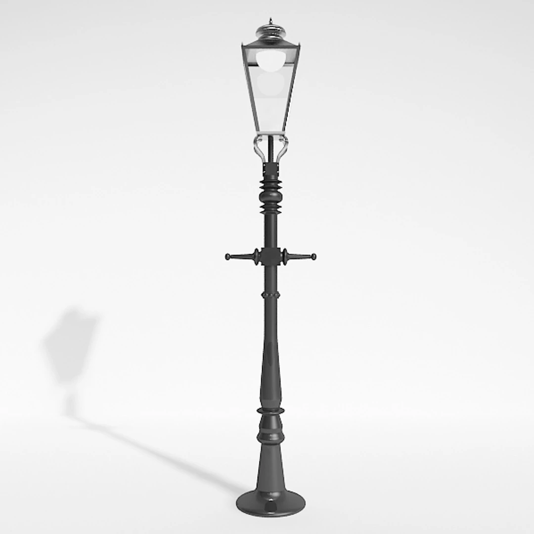Street Lamp 3D Model .c4d .max .obj .3ds .fbx .stl .blend 