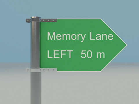 Highway Sign Board Model 3D