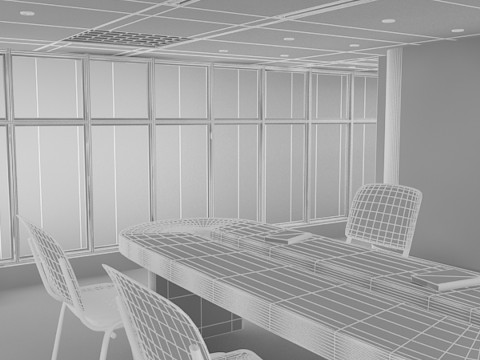 Office Room Modello 3D