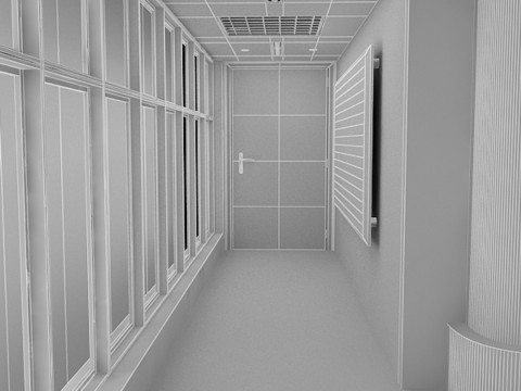 Office Room Modello 3D