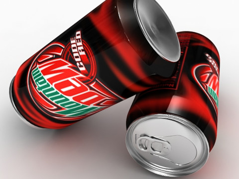 Mountain Dew Can 3D Modell